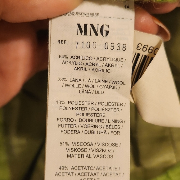 MNG Wool Blend Long Coat - Picture 5 of 10